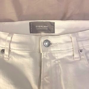 Everlane white skinny jeans